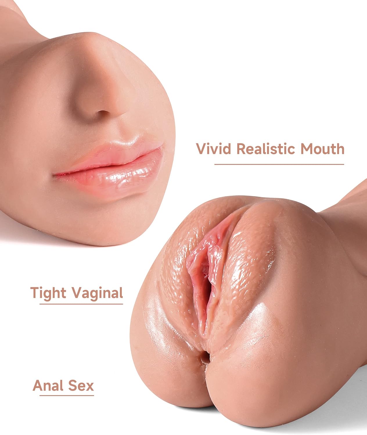 Masturbateur DeepCore 3-en-1 multi-zones avec vagin de poche