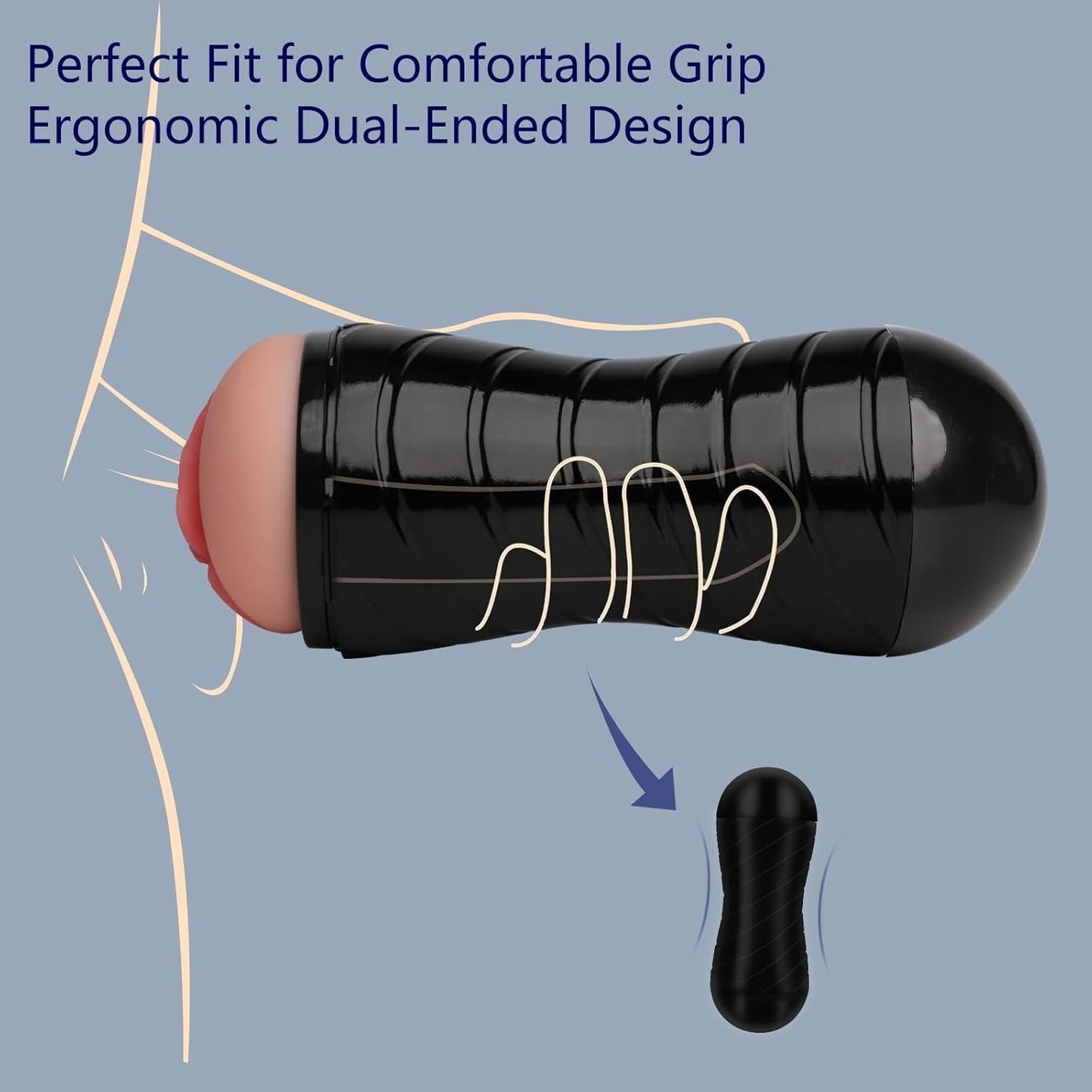 DeepDuo 8.27-Inch Dual Male Stroker