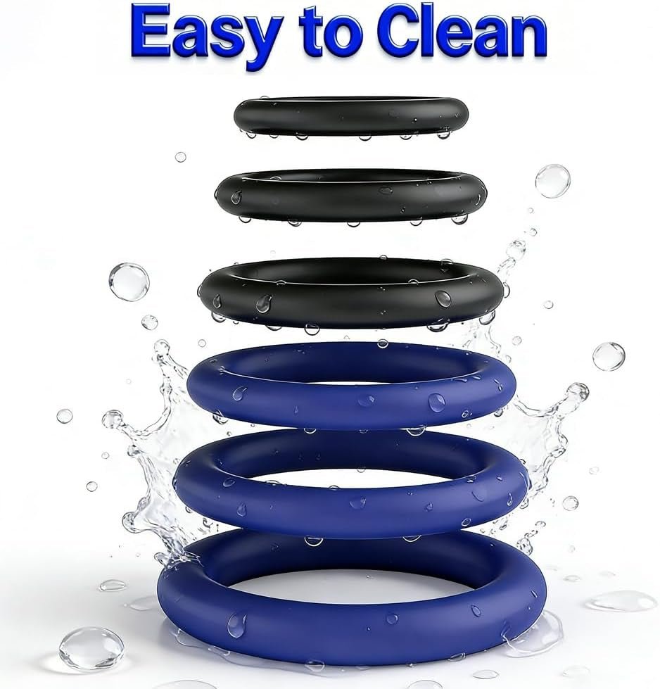 Juego de anillos para pene DeepFlex de 9 piezas ajustables