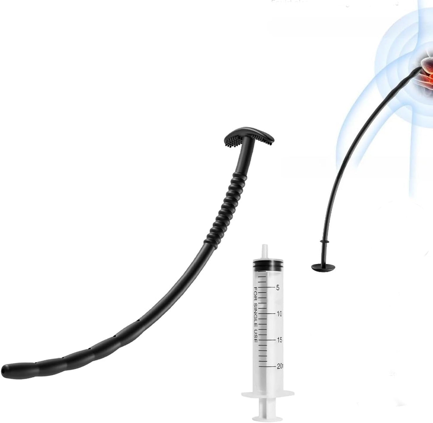 DeepSound Hollow Silicone Urethral Sound & Penis Plug
