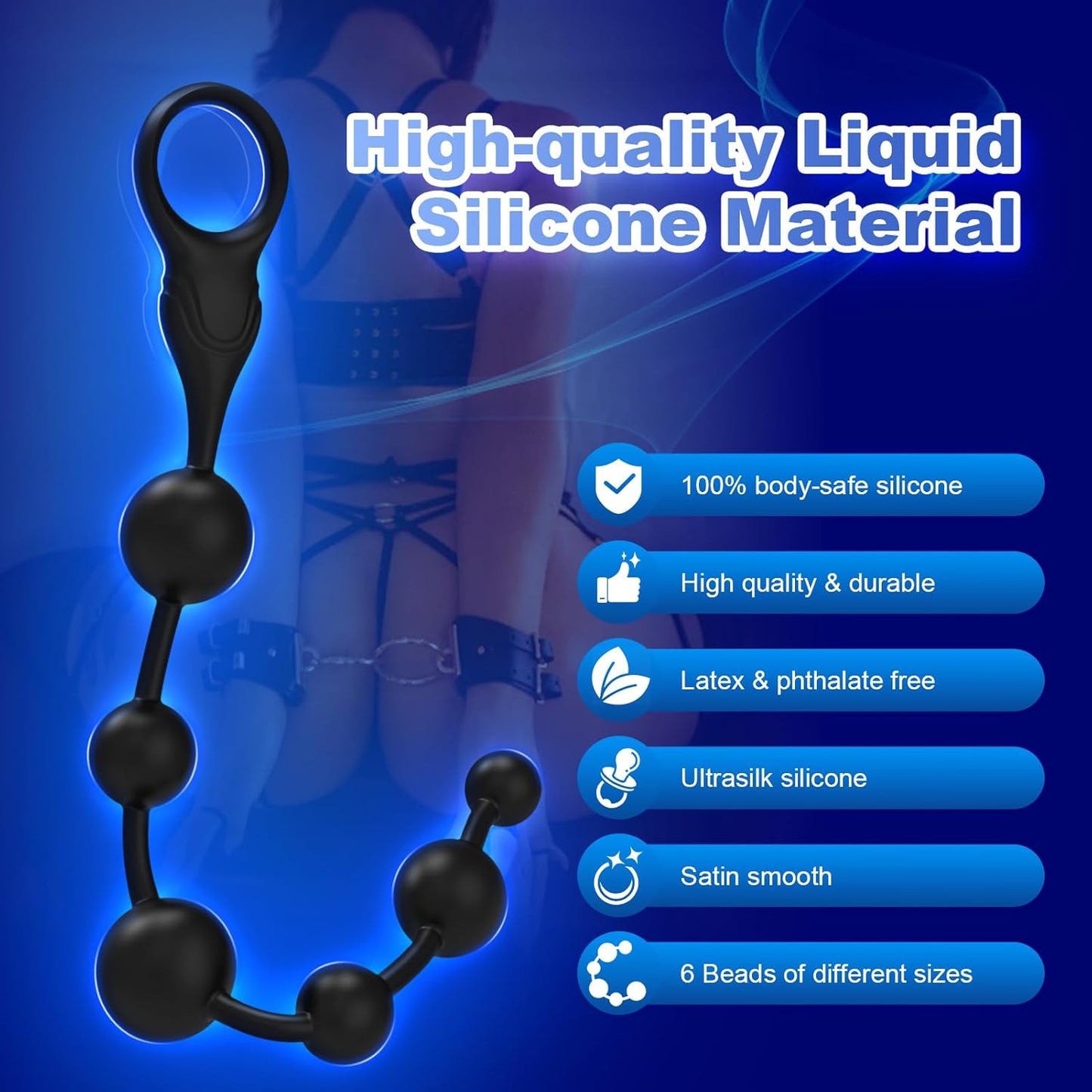 DeepSpiral Perlas Anales Vibratorias de 3 Motores