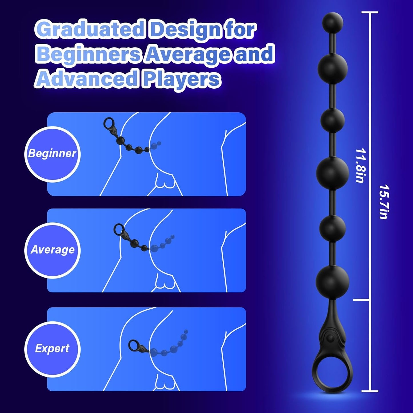 DeepSpiral Perlas Anales Vibratorias de 3 Motores