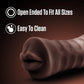 Masturbador con vibración DeepVibe con vagina de bolsillo para garganta profunda