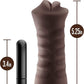 Masturbador con vibración DeepVibe con vagina de bolsillo para garganta profunda