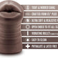 Masturbador con vibración DeepVibe con vagina de bolsillo para garganta profunda
