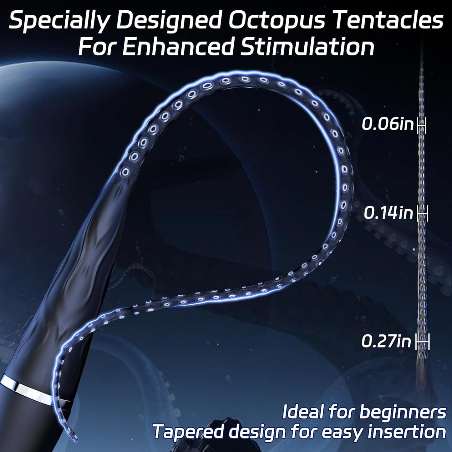 DeepWave Octopus Tentacle Urethral vibrator