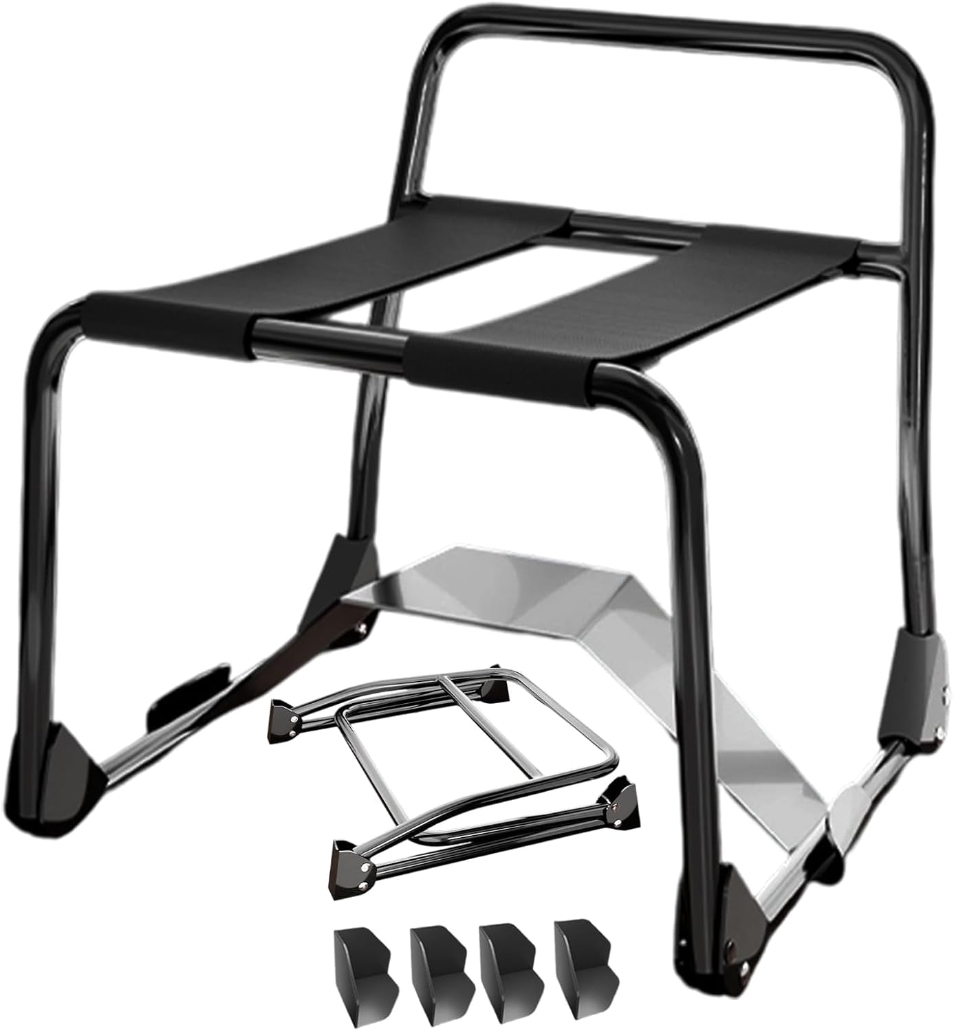 Silla sexual plegable ShadowFold con soporte para dildo