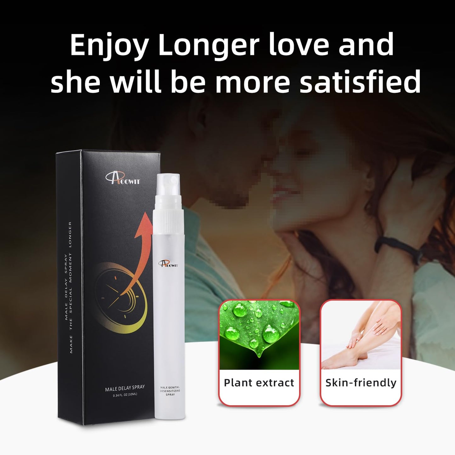 Retardante en spray para hombres - Fórmula sin adormecimiento