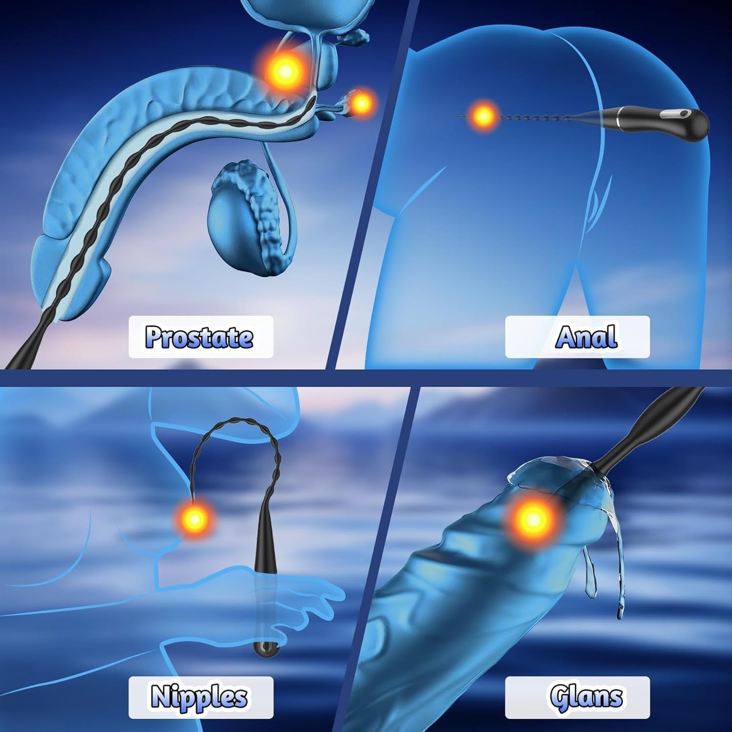 Vibrador uretral DepthSync Urethral Vibe Pro (Plug masculino)