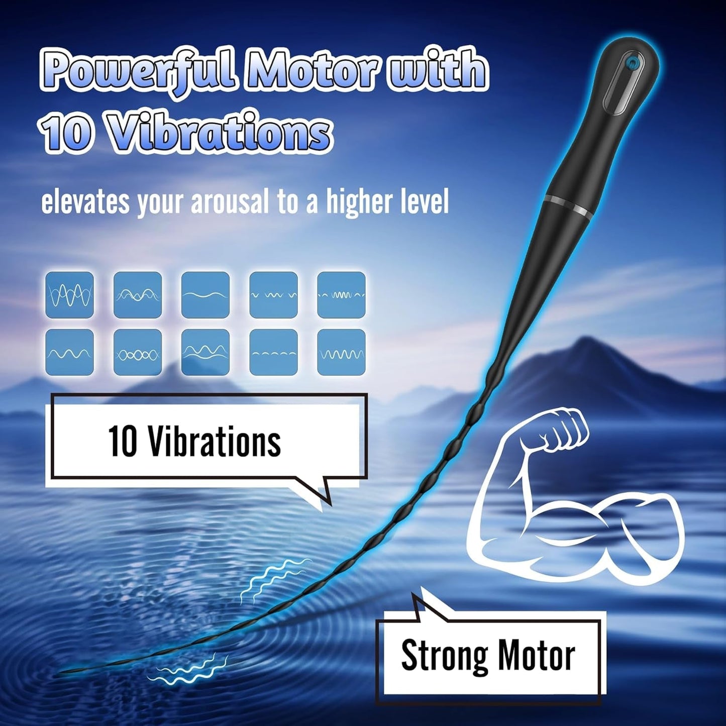 Vibrador uretral DepthSync Urethral Vibe Pro (Plug masculino)