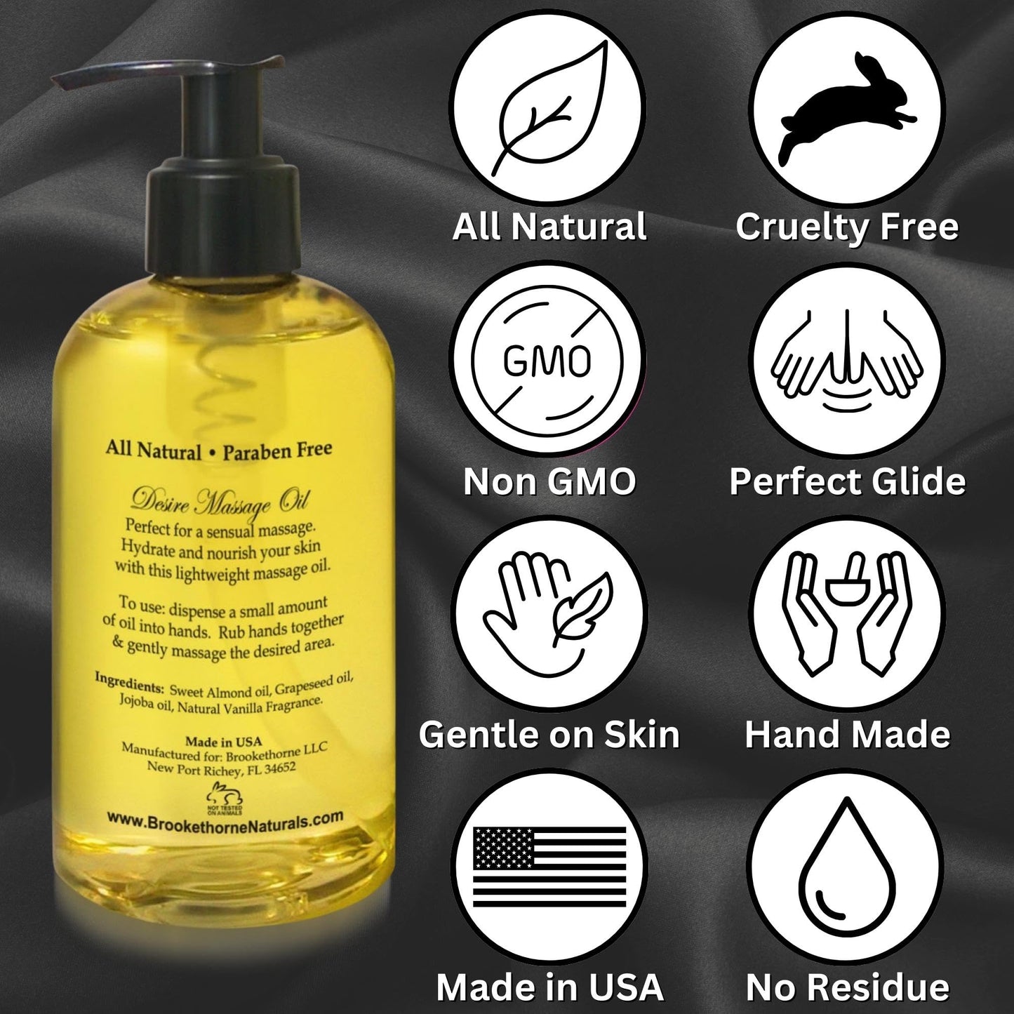 Aceite de Masaje Deseo Totalmente Natural