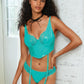 Vinyl & Lace Bustier Set
