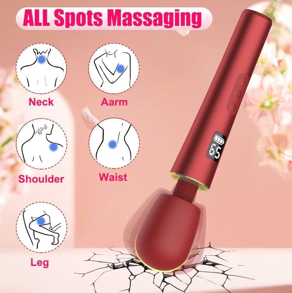 Vibrador Varita Premium DigitGlow, 9 Modos