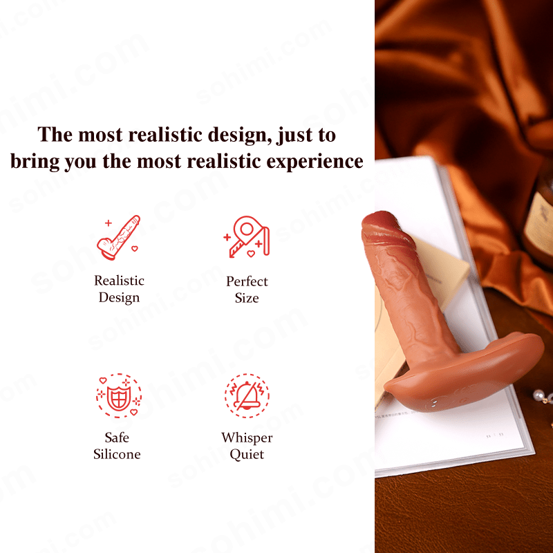 DINA| 3 in 1 7 Thrusting & Vibrating Realistic Dildo