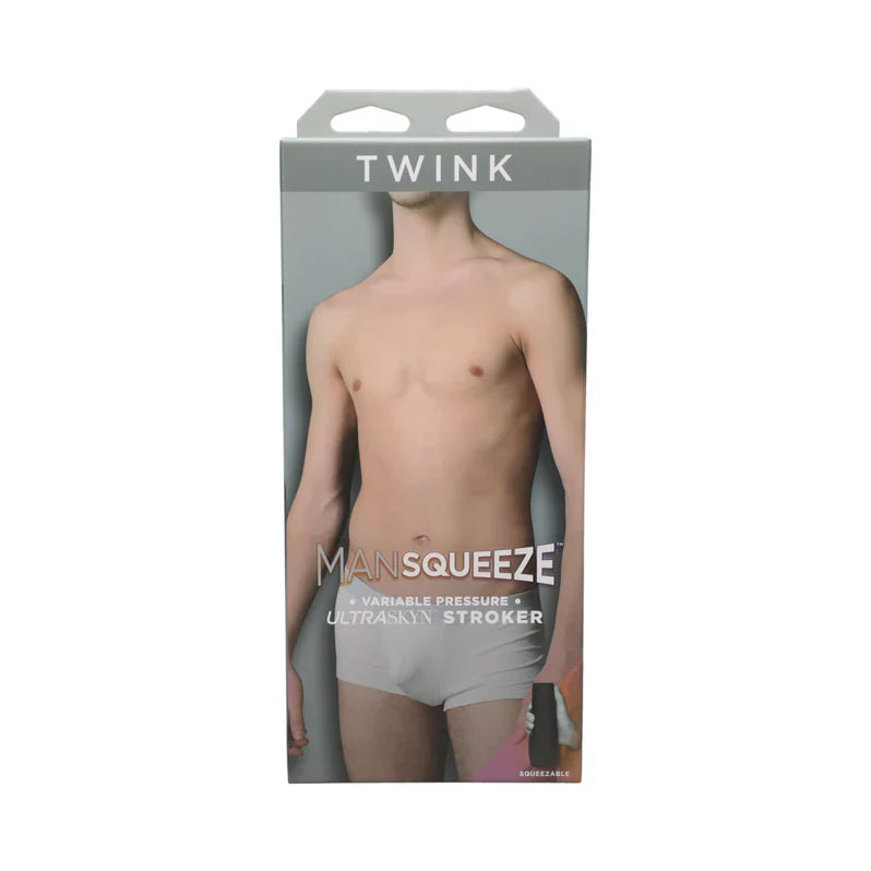 Hombre aprieta el stroker de culo de twink