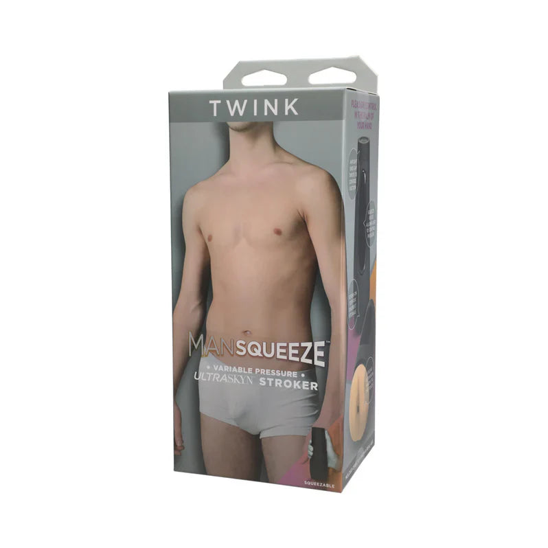 Hombre aprieta el stroker de culo de twink