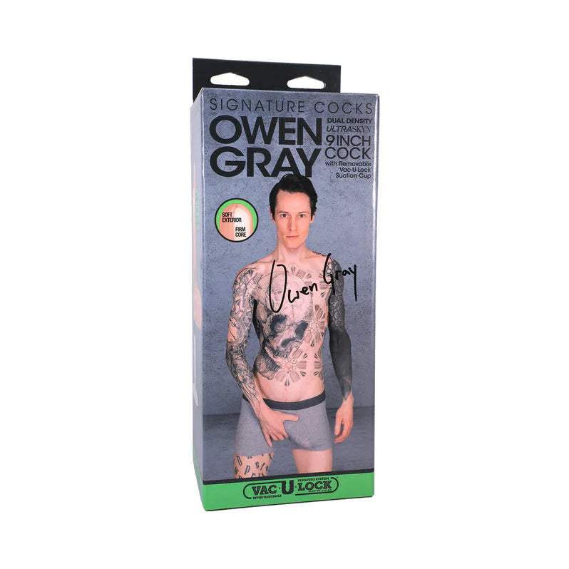 Dildo realista Owen Grey Signature Cocks de 20 cm