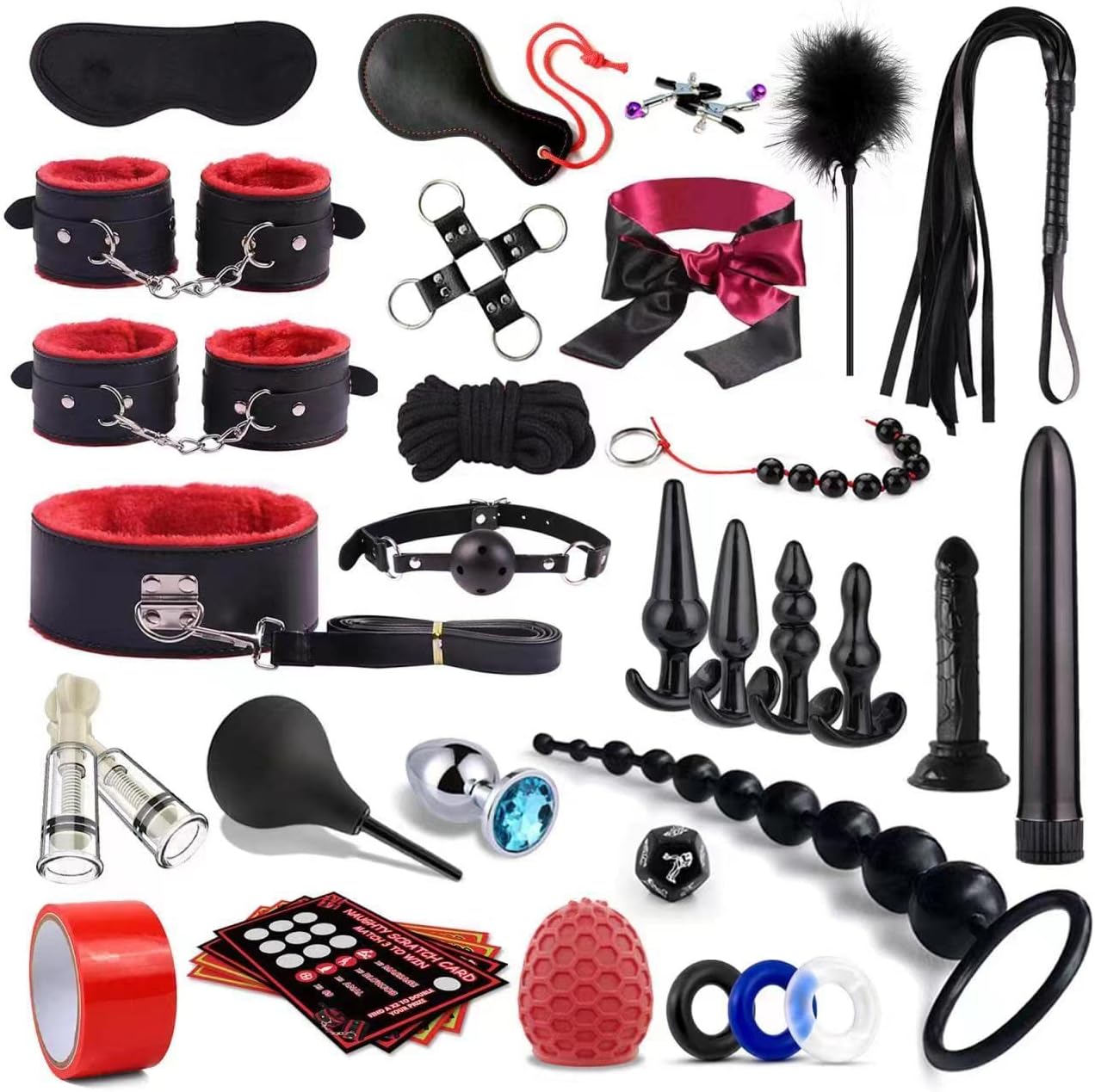 DominusRush Kit de Bondage y Anal de 34 Piezas