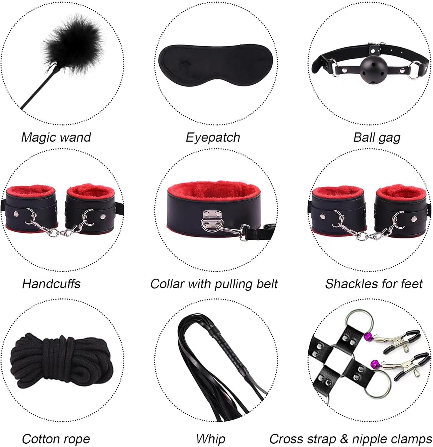 DominusRush Kit de Bondage y Anal de 34 Piezas