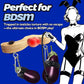 DomKneel CBT Testicle Crusher with Ankle Cuffs