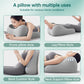 Almohada en Cuña para Intimidad de Parejas Mayores Gris Doble