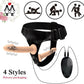DoubleDare Vibrating Strap-On Dildo Harness 10 Modes
