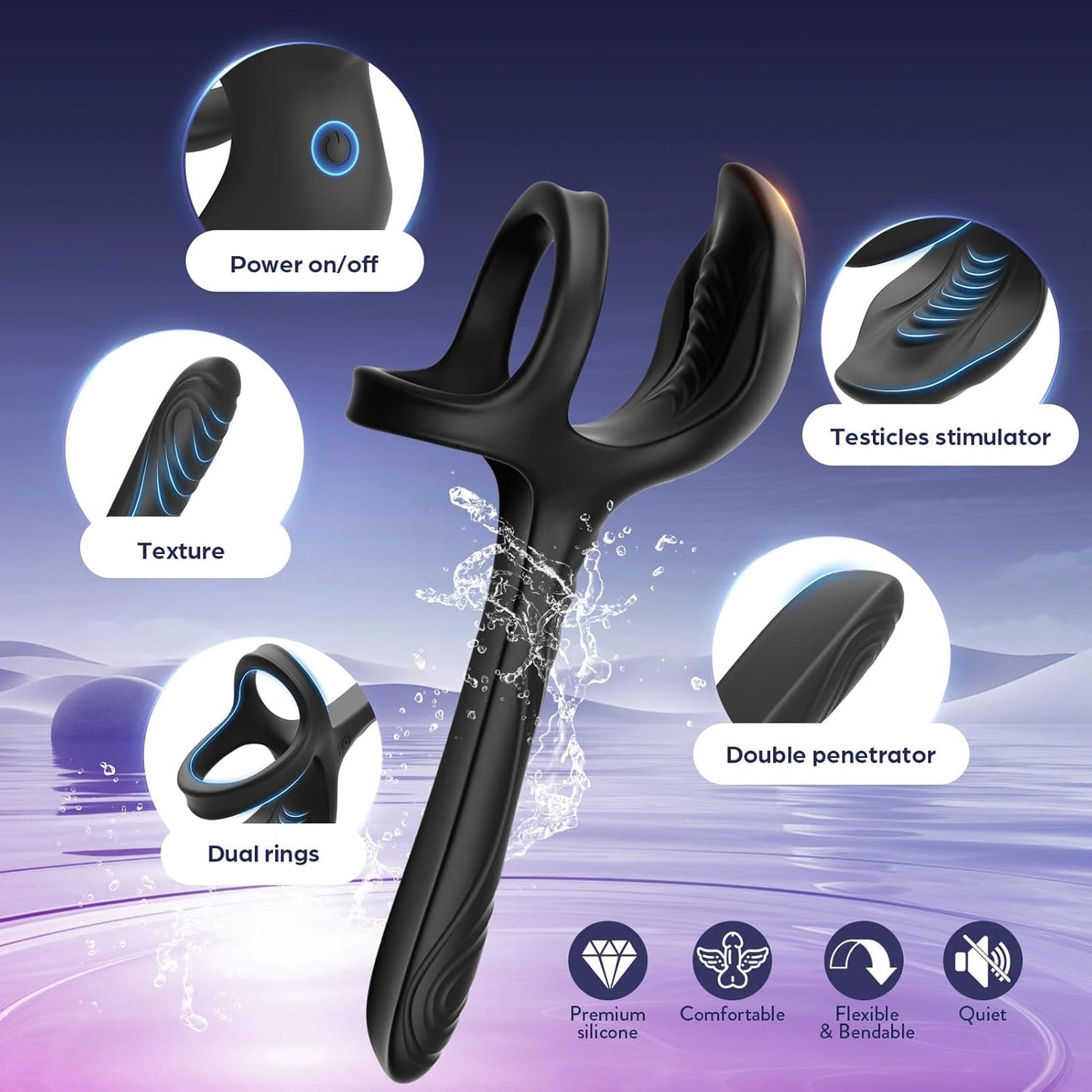 DoubleTrouble Dual Penetration Couples Vibrator