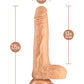 Dr. Grey Dildo de empuje de 7" - Vainilla