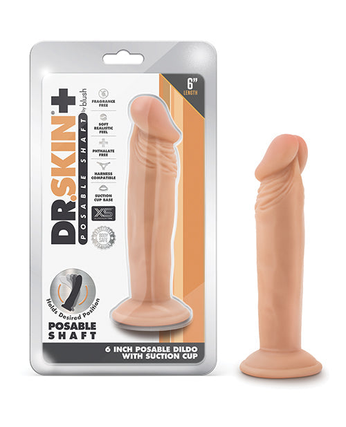 Gode articulé Dr. Skin Plus 15 cm - Vanille