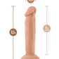 Dildo Posable Dr. Skin Plus de 15 cm - Vainilla