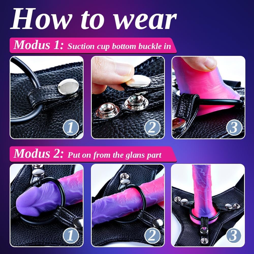 DreamWisp Beginner Fantasy Strap-On | 7" Slim Dildo & Harness