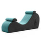 Chaise de intimidad ajustable de doble asa - Azul y gris