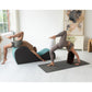 Chaise de intimidad ajustable de doble asa - Azul y gris