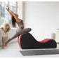 Tumbona para intimidad ajustable de dos asas - Rojo y gris