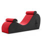 Tumbona para intimidad ajustable de dos asas - Rojo y gris