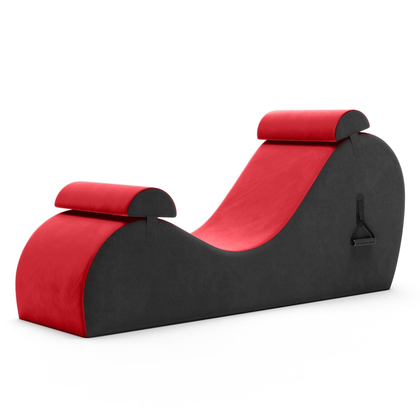 Tumbona para intimidad ajustable de dos asas - Rojo y gris