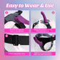 DualBliss App-Control Vibrating Strap-On Dildo Harness