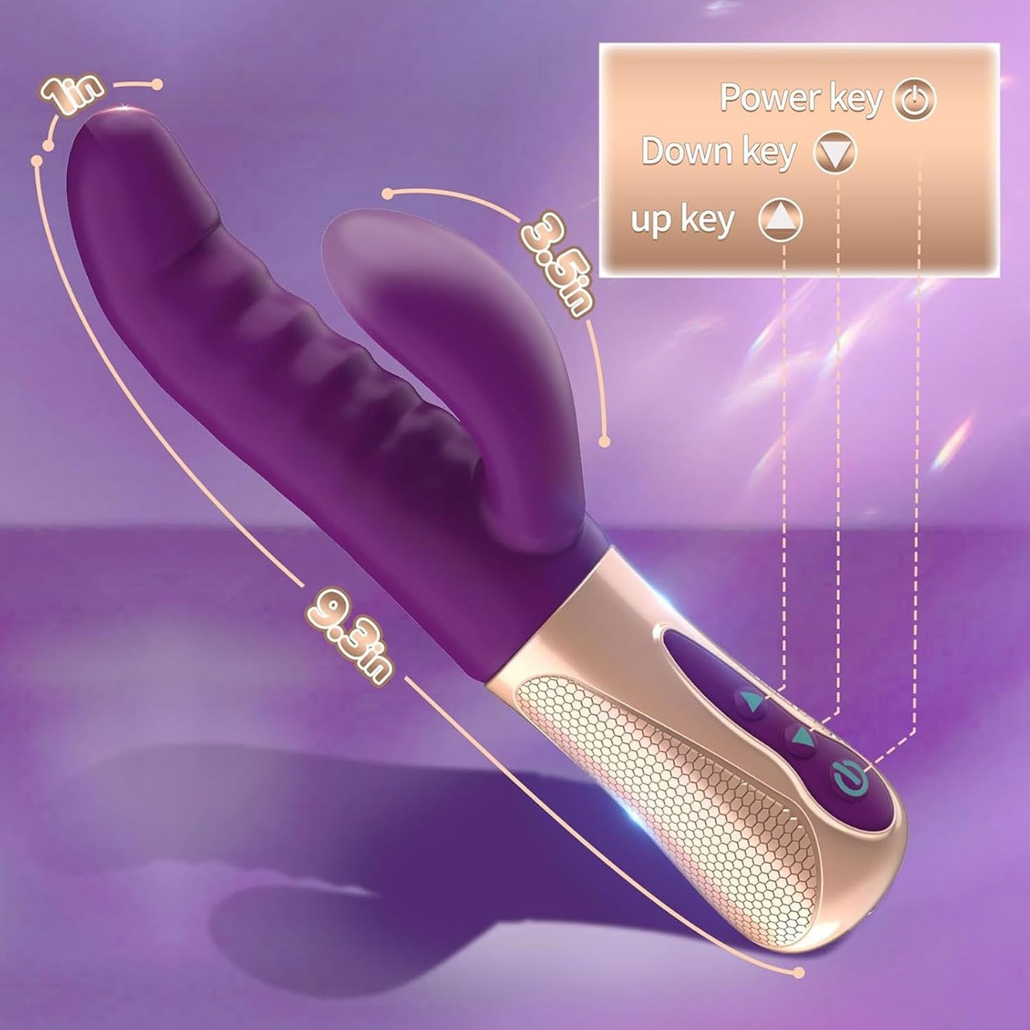 Vibrador conejito de doble punta para clítoris y punto G DualBunny