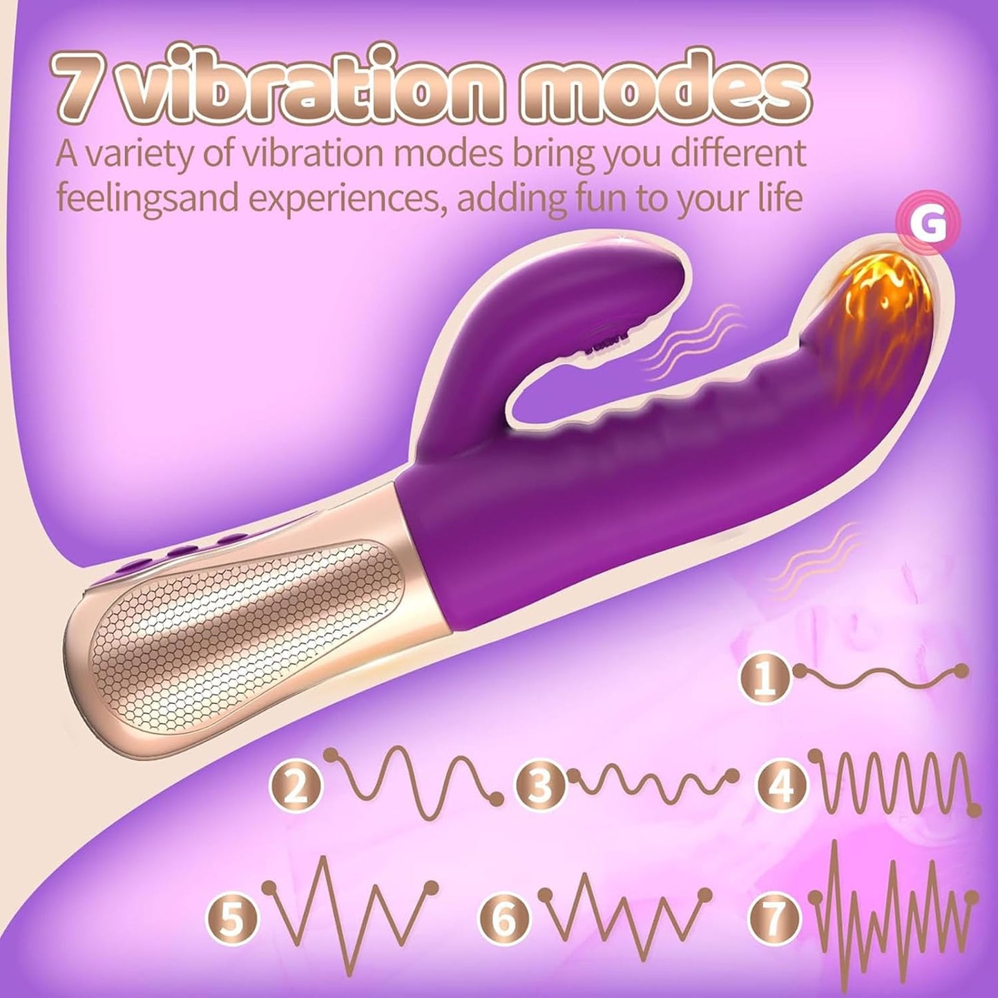 Vibrador conejito de doble punta para clítoris y punto G DualBunny