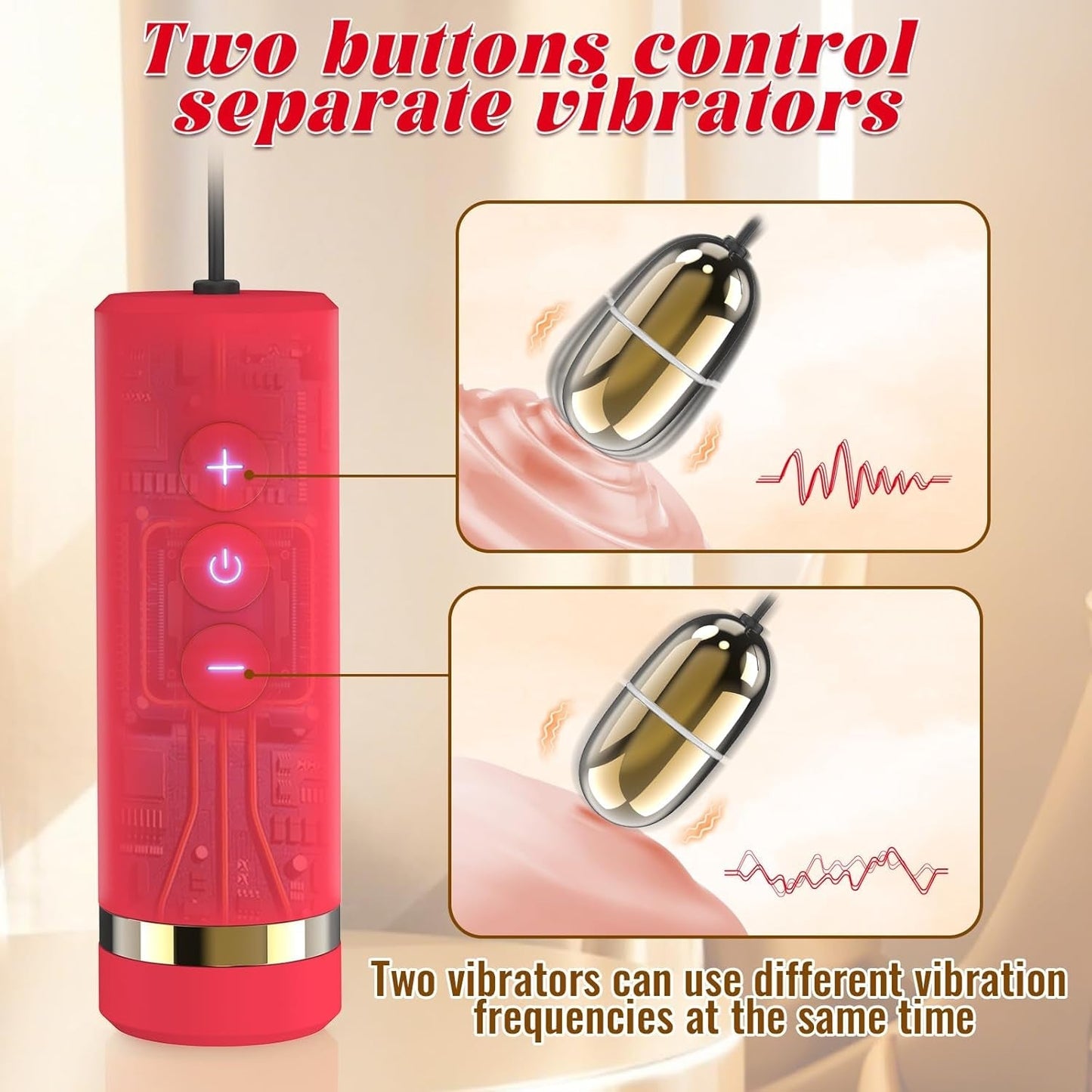 Vibrador de Doble Huevo DualFantasy