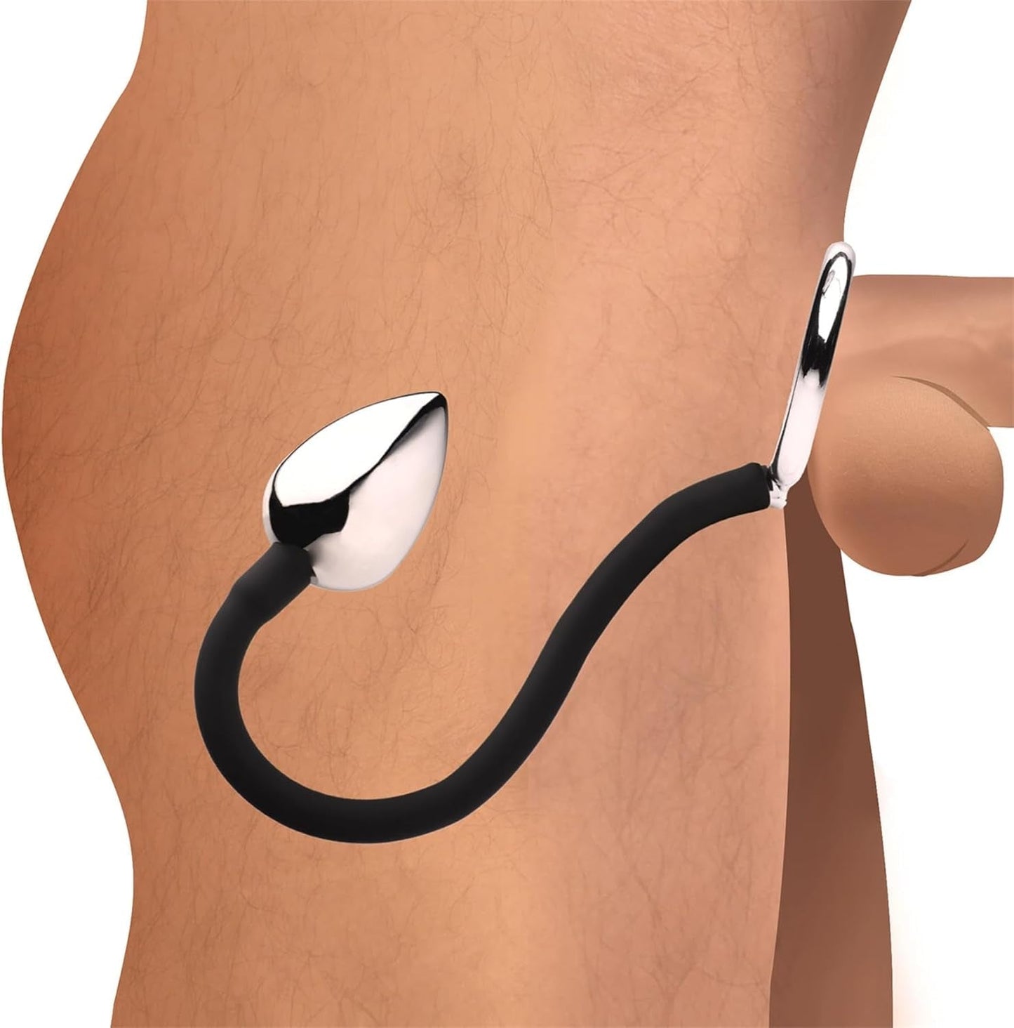 DualForce Metal Cock Ring & Prostate Butt Plug Set