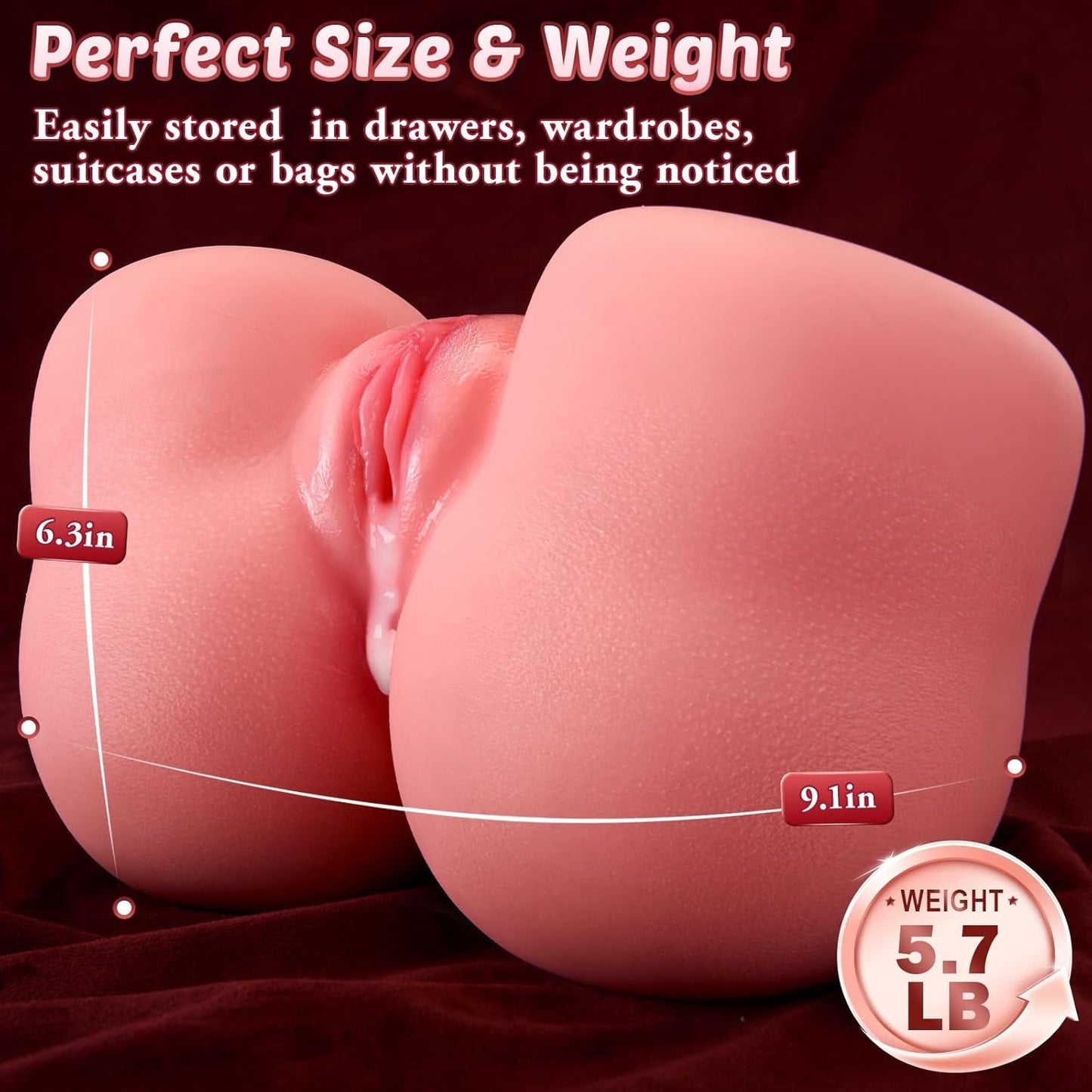 Torso de muñeca sexual 3D DualGrip Elite