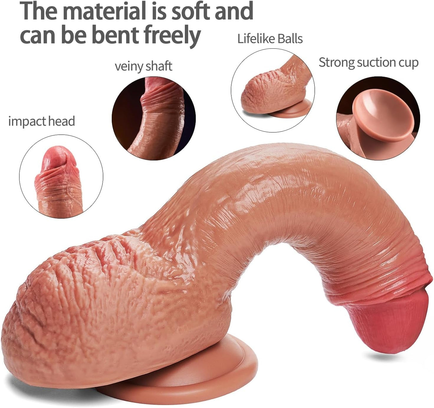 Dildo DualLayer 7.8" Tacto Real