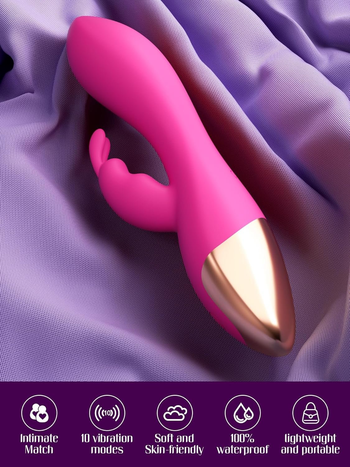 Vibrador conejo DualPulse para punto G y clítoris