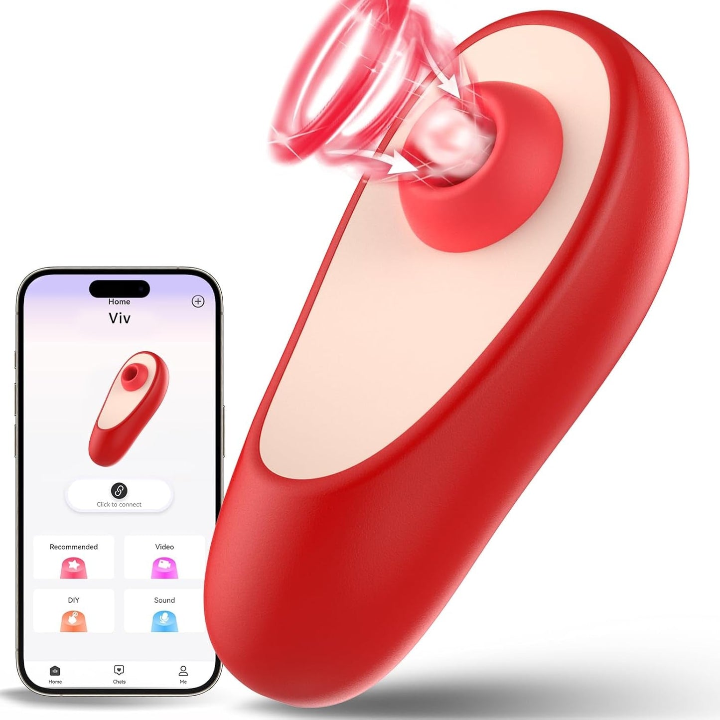 Vibrador de succión inteligente DualPulse