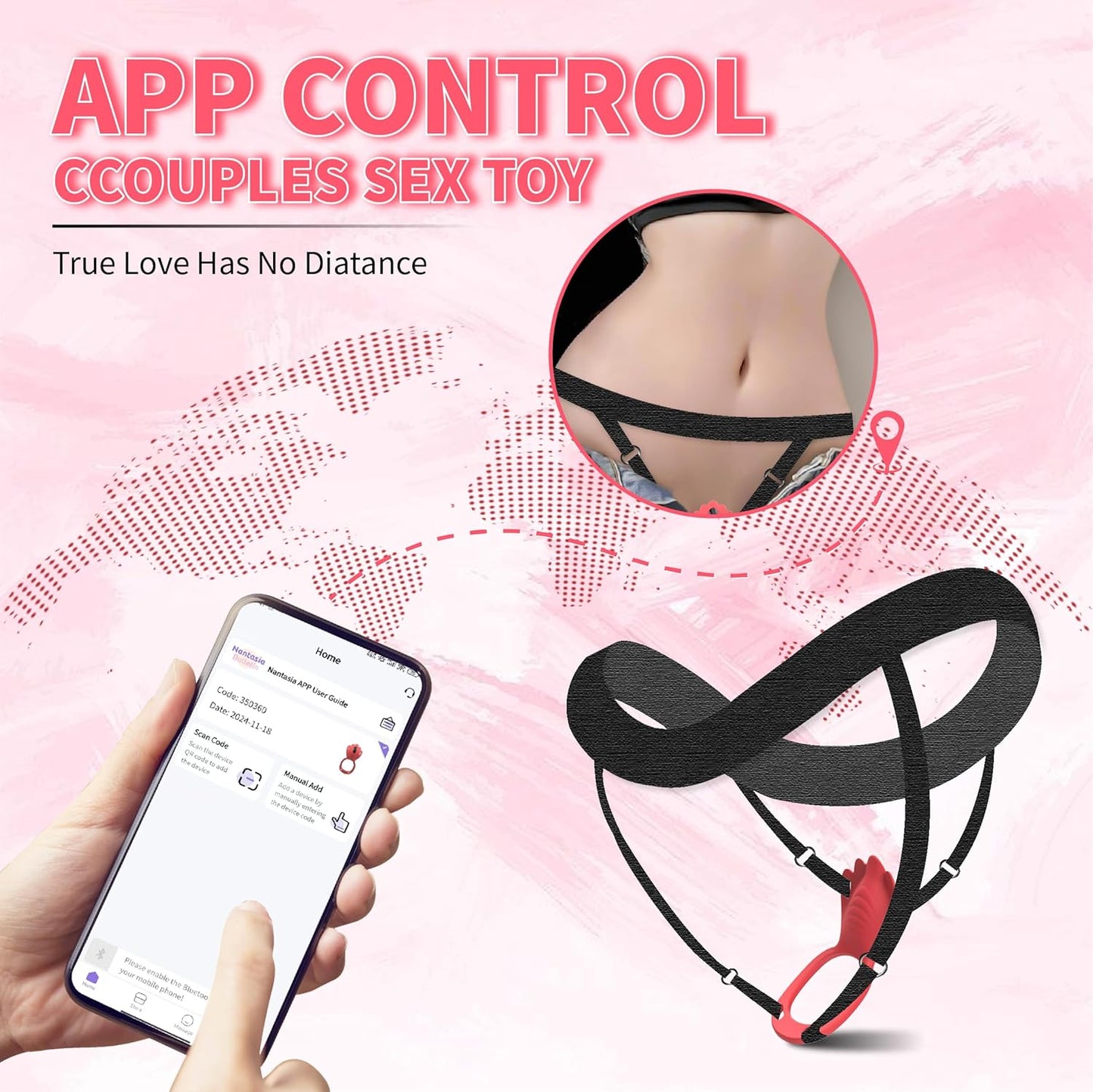 Vibrador braguita portátil DualPulse para parejas
