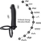 DualRing Vibrating Strap-On Plug with Cock Rings