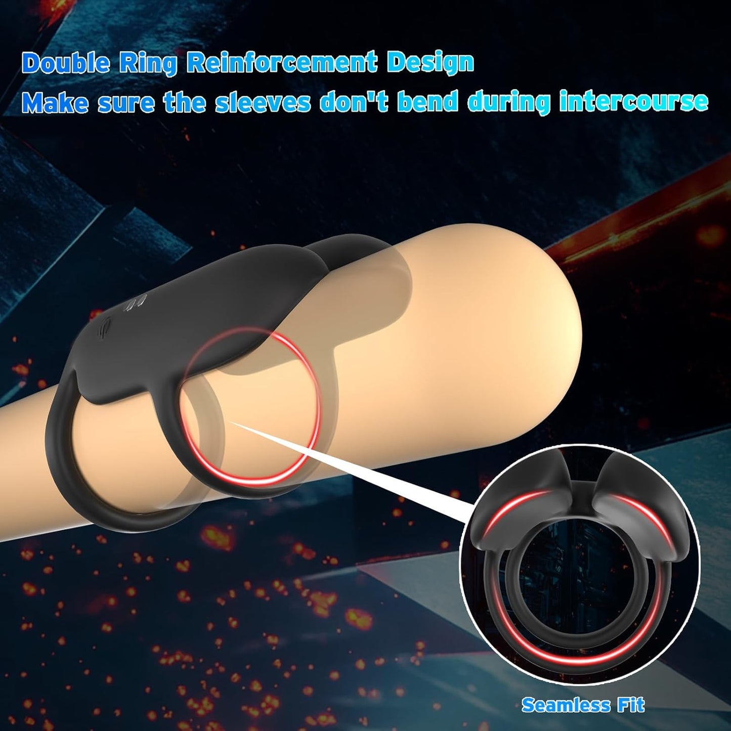 Anillo vibrador retardante DualThrill