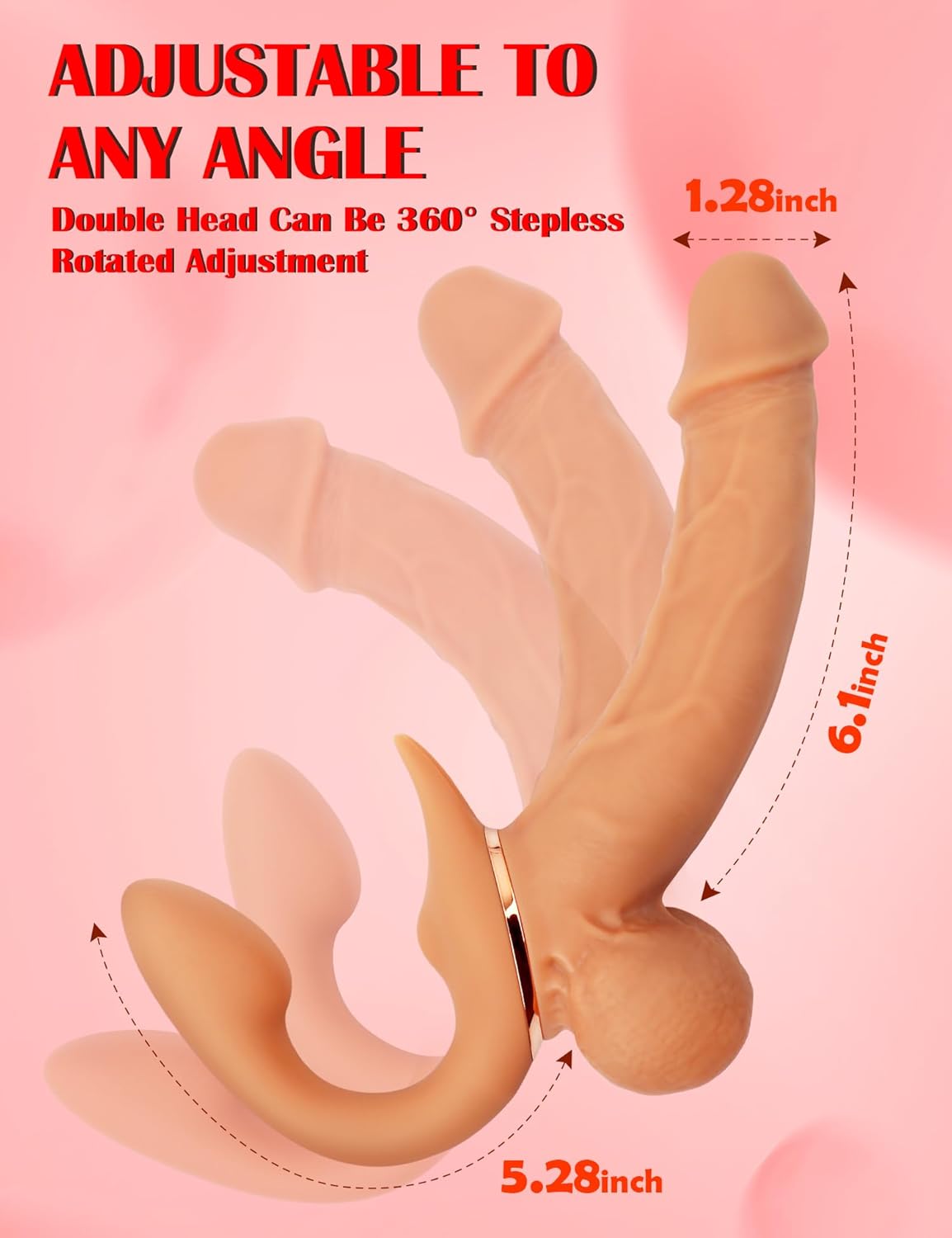 Vibrador de doble punta DualThrust 360°