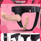 DuoVibe Vibrating Strap-On Dildo Set